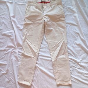 Abercrombie and Fitch Women's Light Cream Coloured Pants